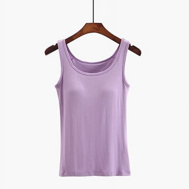 Sujetador de una pieza con almohadilla para el pecho, base interior de yoga, chaleco deportivo sin mangas para mujer de verano