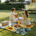 thumbnail image 5 of Fsddascl Sunflowers Mountain Outdoor Rug for Patio/Deck/Porch, Non-Slip Large Area Rug 4 x 6 Ft, Summer Botanical Floral Nature Indoor Outdoor Rugs Washable Area Rugs, Reversible Camping Rug Carpet, 5 of 5
