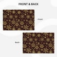 thumbnail image 4 of Placemats Set of 4 / 6, Golden Snowflakes Placemats for Dining Table Indoor/Outdoors Heat Resistant Washable Placemats 18" x 12", 4 of 8