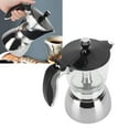 thumbnail image 4 of Cafetière, 6 Tasses Cafetière Moka en Acier Inoxydable Design Révolutionnaire, 4 of 6