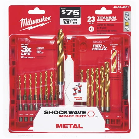 Milwaukee Titanium Drill Bit Set, 23 Piece