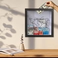 thumbnail image 3 of LAICAIW Adventure Archive Box, Ticket Stub Shadow Box Frame, Travel Shadow Box, White Travel Memory Box, Wood Frame Travel Tickets Box, Ticket Shadow Box with Slot, Memory Box for Keepsakes, 3 of 7