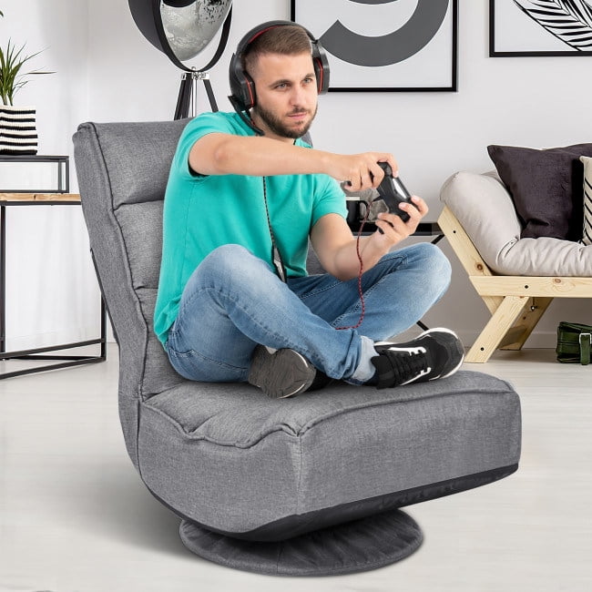 HUNLUYEN 5Position Folding Floor Gaming Chair