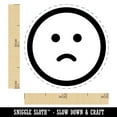 thumbnail image 2 of Sad Frown Face Emoticon Self-Inking Rubber Stamp Ink Stamper - UV Ink - Mini 1/2 Inch, 2 of 7