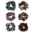 thumbnail image 1 of Paquete de 6 coleteros para el pelo con estampado de leopardo estilo animal para mujer, coleteros de guepardo, lazos para el pelo de leopardo, soporte para cola de caballo de gasa (paquete de 6 colete, 1 of 5