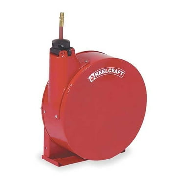 REELCRAFT 5450 ELP 1/4" x 50 ft. Spring Return Hose Reel, Max 300 psi, w/Hose