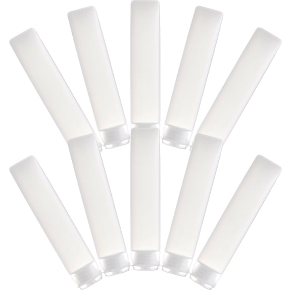 Raindrops Refillable Travel Lotion Tubes with Flip Cap Squeezable Cosmetic Containers Perfect for Home Use 10pcs