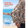 thumbnail image 2 of KFFKFF Camo Hoodie, Medium Size, Men's Pullover Sweatshirt, Breathable & Moisture-Wicking, Quick-Dry Design, Hooded Long-Sleeve Shirt for Hiking, Fishing, Hunting, and Outdoor Activities in Spring, 2 of 9