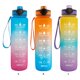 thumbnail image 4 of Eigraketly Botella de agua de plástico portátil con pajita de silicona para hacer ejercicio, correr, deportes, hacer tiempo, taza de bebida, adultos, Ropa Deportiva, Zapatos naranja azul Eigraketly OD020208-02, 4 of 6