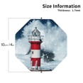 thumbnail image 2 of Vsdgher Circular Lighthouse Print Leather Coasters for Drinks, Durable Drink Coasters 4 Set for Tabletop Protection, Luxurious Home Décor and Housewarming Gift-Octagon, 2 of 6