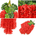 thumbnail image 3 of 27pcs Flores Artificial 1.1m Decoración Fiesta Boda Xtellar rojo, 3 of 3