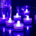 thumbnail image 1 of HL 24pack amarillo impermeable redondo Mini luces LED de té luces subacuáticas para boda fiesta en casa florero Festival decoración del Día de San Valentín Zhivalor LKX-2025-4, 1 of 8