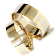 thumbnail image 3 of Pompeii3 8/6mm Plain 14K Two Tone Wedding Band Set, 3 of 4