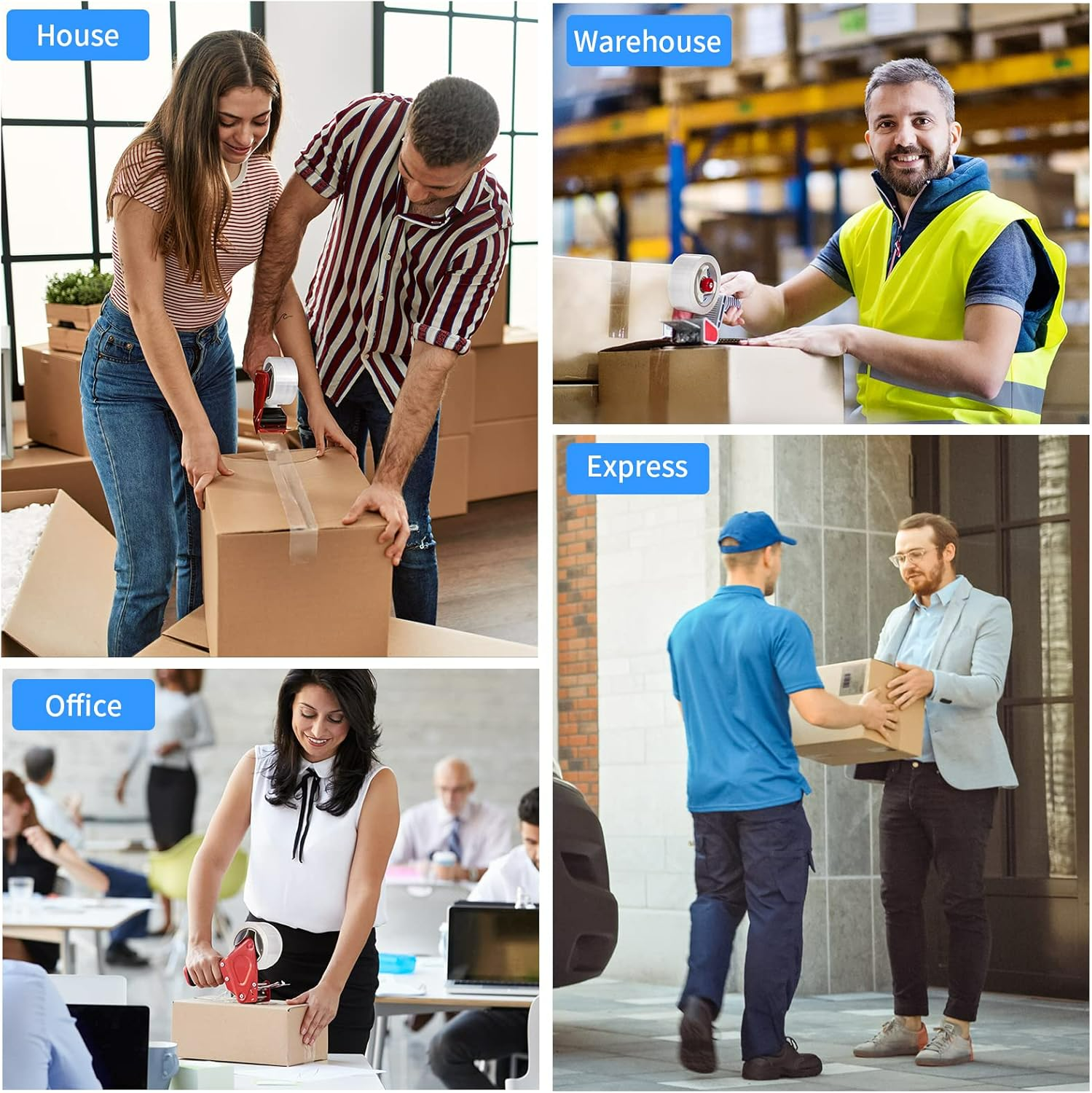 Clear Packing Tape (36 Rolls), Heavy Duty Packaging Tape for Shipping Packaging Moving RLINK Clear Packing Tape (36 Rolls), Heavy Duty Packaging Tape for Shipping Packaging Moving