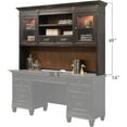 thumbnail image 3 of Hartford Wood Hutch With Wire Mesh Doors Storage Hutch Office Cabinet Black, 3 of 3