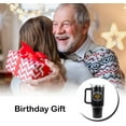 thumbnail image 5 of 80th Birthday Gifts for Him Her - 1944 Birthday Tumbler for Women Men Dad Mom - 40 OZ Stainless Steel Cup Travel Mug Water Bottle with Handle and Straw - The Best Birthday Gift Ideas, 5 of 5