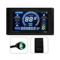 thumbnail image 1 of Display 24-72V Ebike LCD Display 5Pins LCD-S966 Smart Color Screen Waterproof Mountain Bike Control Panel  For No. 2 Protocol Controller  Waterproof Connector, 1 of 6