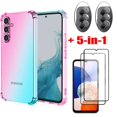 thumbnail image 2 of [stock Listo] Samsung Galaxy M54 M14 5G A54 A34 A14 5G A24 5 En 1 Funda De Silicona A Prueba De Golpes 9D Cubierta De Vidrio Templado, 2 of 3
