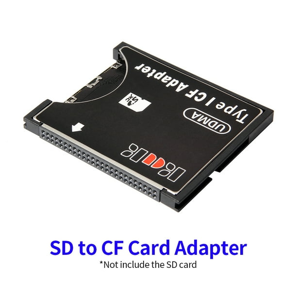Acheter Adaptateur de carte SD vers CF, convertisseur de carte SD vers Compact  Flash Type I, lecteur de carte mémoire, prise en charge WiFi SD