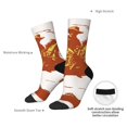 thumbnail image 4 of Fotbe Vintage Cowboy On A Bronco Horse Pattern Long Socks for Men & Women – Breathable & Stretchy Compression Socks, Ideal for Running, Travel, and Everyday Wear Size 5-11, 4 of 6