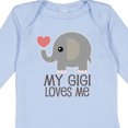 thumbnail image 4 of Inktastic My Gigi Loves Me Grandchild Boys or Girls Long Sleeve Baby Bodysuit, 4 of 5