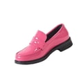 thumbnail image 3 of Women's Spring New Mary Loafers - Thick Sole Preppy British - Leather Shoes Pink, 3 of 5