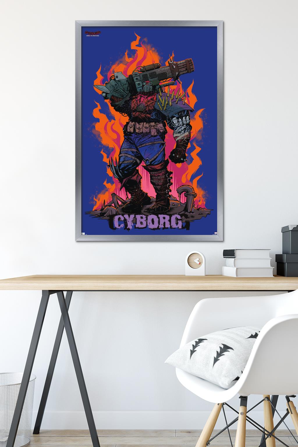 Marvel Spider-Man: Across The Spider-Verse - Cyborg Spider-Woman Wall Poster, 22.375" x 34" Framed