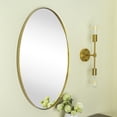 thumbnail image 2 of Javell Oval Metal Wall Mirror 30" x 20" - Brushed Gold, 2 of 5