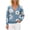 Blue, variant on Enjoytime Womens Cardigan Floral Print V Neck Long Sleeve Button Down Knit Sweaters Tops Cozy Soft Loose Casual Cardigans