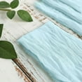 thumbnail image 6 of Efavormart 5 Pack | 24"x19" Gauze Cheesecloth Napkins Cotton Dinner Napkins - Baby Blue, 6 of 11