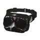 thumbnail image 2 of Fotbe Gold Pattern Black Skull Cangurera Cuadrada con Estampado de Doble Capa, Bolsa de Cintura Ajustable Mini para Hombres y Mujeres, 2 of 9