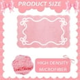 thumbnail image 6 of Eoozwa Valentines Day Bow Decor Rug Plush Fluffy Non Slip Pink Carpet for Bedroom Door Mat Romantic Home Decor Gift, 16x24in, 6 of 6