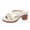White, variant on Woman Sandals Ndbuld Women's Fashion Casual Summer Style Solid Color Thick Bottom Hollow One-Strap Thick Heel Slippers