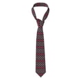 thumbnail image 2 of Gaeub red Minimalist Snowflake Men's Classic Woven Jacquard Necktie Perfect for Weddings & Parties, 2 of 7