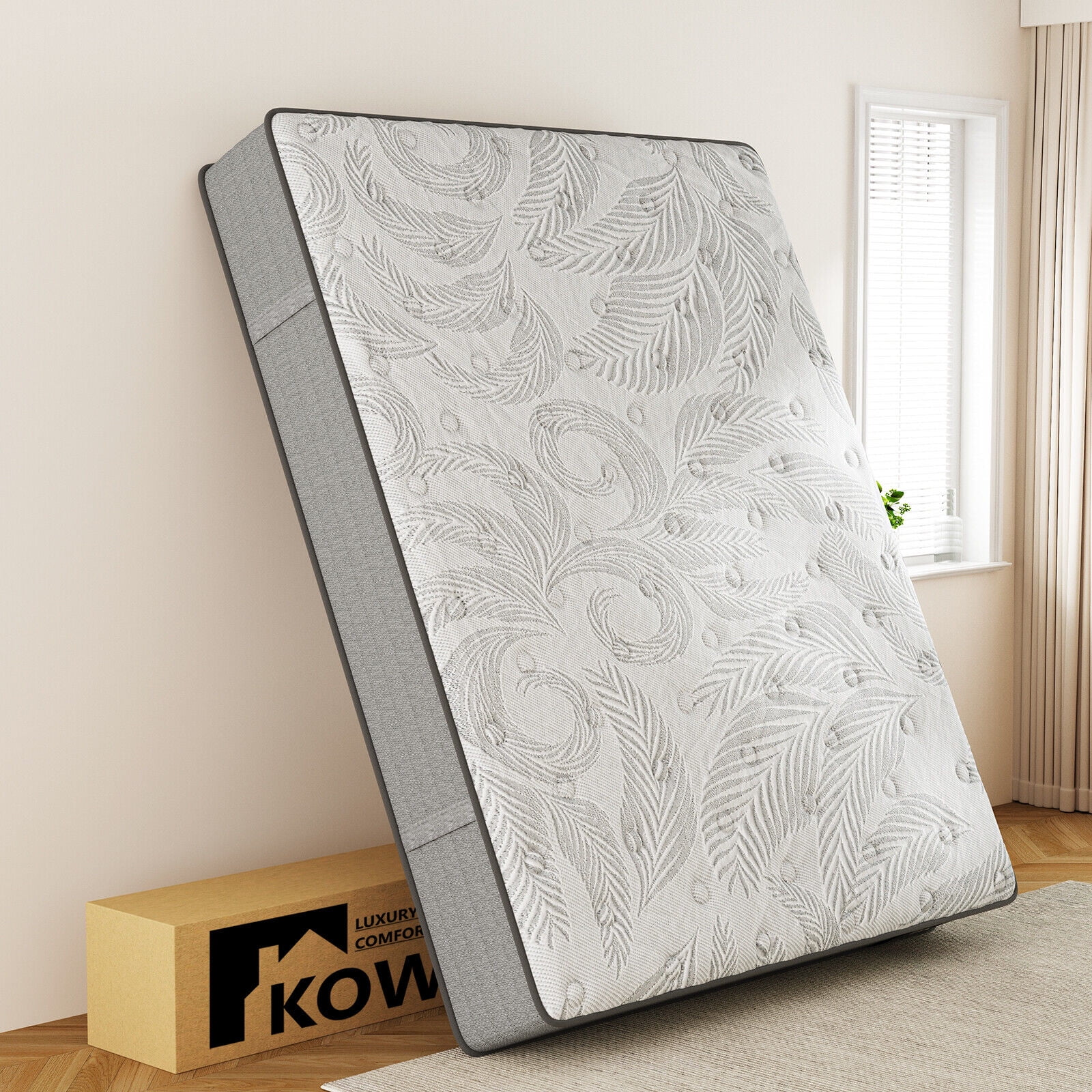 BoTong 12 inch Queen Medium Plush Innerspring Mattress Multi Layer Hybrid Pocket Spring pillow top mattress in a Box