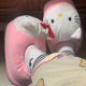 thumbnail image 2 of Pantuflas de algodón con dibujos animados de Hello Kitty de Sanrio, zapatos de tacón plano para mujer, zapatos de cabeza grande, zapatos cálidos para adultos, zapatillas para dormitorios, 2 of 5