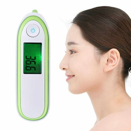 Electronic Ear Forehead Thermometer Children LCD Digital Thermometric Indicator Contact-Type Infrared Ray Thermograph Baby Adult Body IR