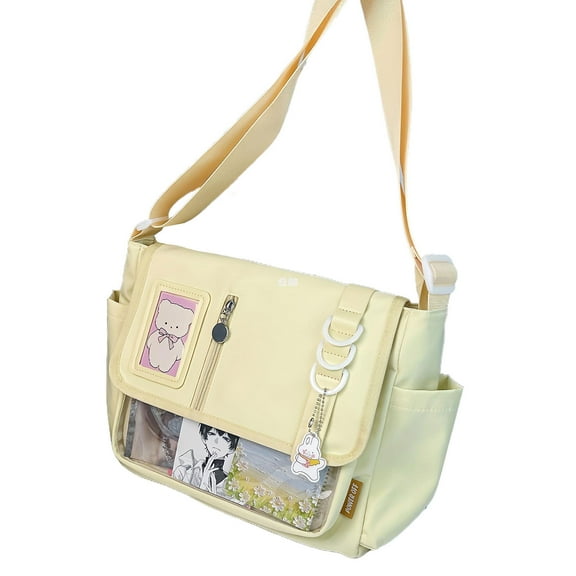 Casual Japanese Inspired Nylon Crossbody Bag with Large Capacity Shoulder Bags for Shopping Travel and Campus Life