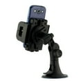 thumbnail image 3 of Universal Car Mount Windshield Holder Rotating Cradle V4W Compatible With Samsung Galaxy J3 Emerge, Note 5 4 3 Mega 2 J7 (2018) Refine, J5, Halo Avant Amp 2 Alpha A9 A6 A5 - Sonim XP3, 3 of 16