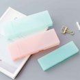 thumbnail image 3 of Square Shaped Semitransparent Frosted Ballpoint Pen Box PP Plastic Ballpen Protective Case Stationery Accessory Workhe, 3 of 8