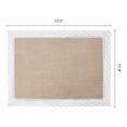 thumbnail image 6 of Farmhouse Placemats Set of 6 Jute Placemats for Dining Table Decor Indoor Outdoor Wide Lace 17.7x11.8inch, 6 of 6