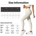 thumbnail image 3 of Women's High Waisted Ribbed Seamless Yoga Leggings Tummy Control Workout Pants, 3 of 9