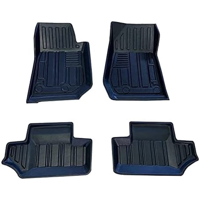 Juego kit de Tapetes de uso rudo Premium TPE ecologico Compatible con Jeep Wrangler Jk version de 2 puertas Ximxi Jeep Wrangler Jk 2007 al 2018