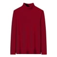 thumbnail image 1 of Mgmyaa Mens Sweaters Long Sleeve Pullover Turtleneck Knit Base Shirt Warm Solid Pullover Sweater, 1 of 6