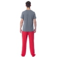 thumbnail image 2 of Intimo Men's 2 Piece Pajama Set Cotton/Poly Blend Jersey Knit Lounge Pants With Soft T-Shirt Top, 2 of 4