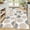 Floral-brown, variant on Boho Kitchen Rugs Sets 3 Piece with Runner Kitchen Floor Mat Carpet Farmhouse Kitchen Rugs and Mats Non Skid Washable Runner Rug for Kitchen Floor Office Sink Laundry, Light Brown