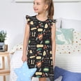 thumbnail image 4 of Fotbe Vegetable Quiche Vestido de Dormir para Niñas de 3 a 10 Años, Mangas Cortas, Estilo Princesa, Pijama Camisón con Mangas Voladas-X-Large, 4 of 6