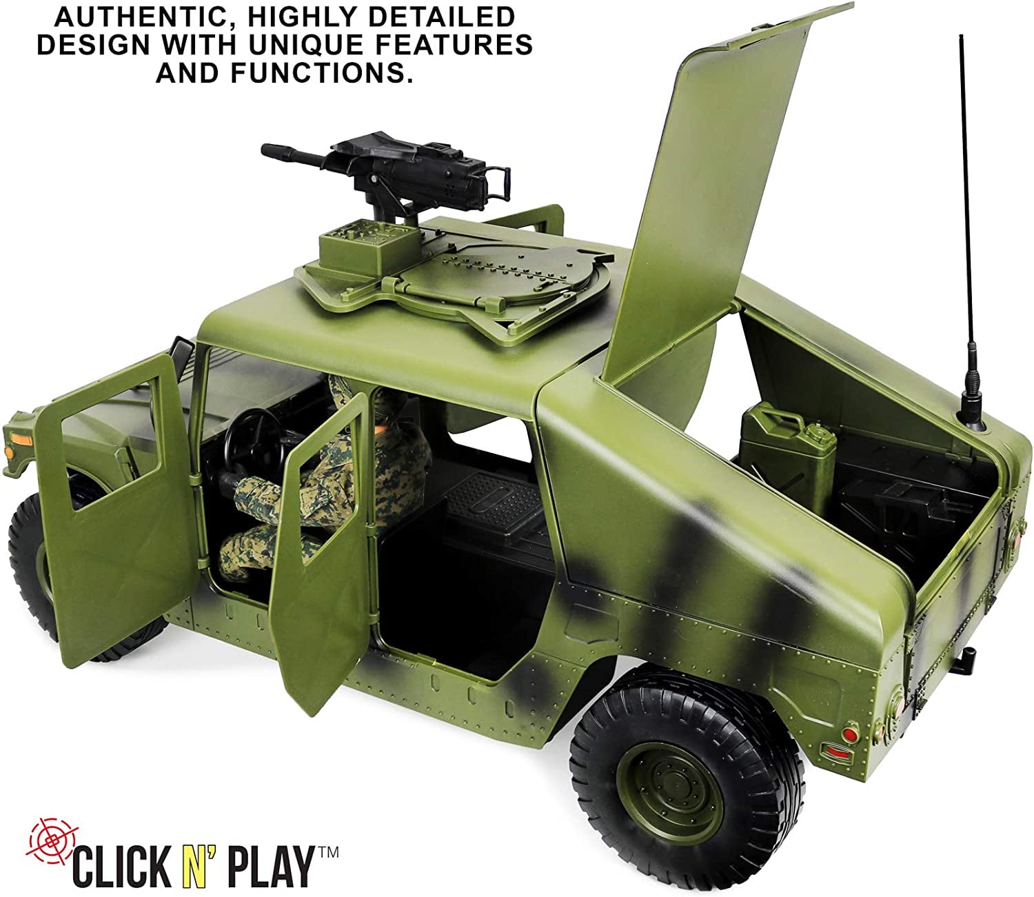 Click N Play Military Jumbo 12 Long Humvee Vehicle Action Figure Play Set With Accessories Cnp Walmart Com Walmart Com Click N Play Military Jumbo 12 Long Humvee Vehicle Action Figure Play Set With Accessories Cnp Walmart Com Walmart Com