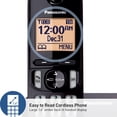 thumbnail image 4 of Teléfono inalámbrico Panasonic KX-TGC202B con pantalla de 1.6 pulgadas y 2 auriculares, 4 of 7