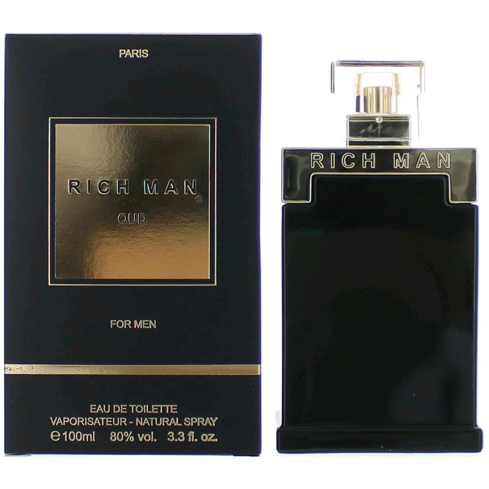 Rich Man Oud by Paris Bleu, 3.4 oz Eu De Toilette Spray for Men